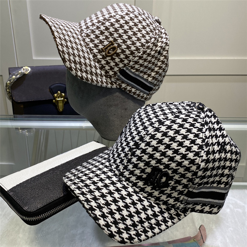 

Bonnet Fashion Men Women Designer Baseball Cap Autumn Winter Casquette Beanie Designers Caps Hats Mens Outdoor Houndstooth Hat Letter D, Blue;gray