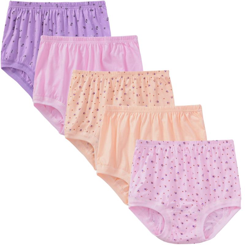 

Women's Panties Women Middle Age And Old Ladies Cotton Underwear Plus Size Mother Briefs Lingerie, Beige