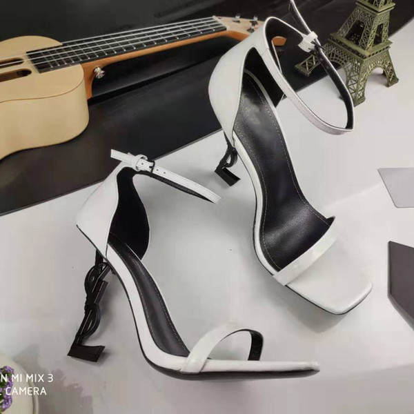 

2021 fashion Dress shoes ladies high heels exquisite and comfortable strap women letters short boots leather material size 35-42 A1Xi#, Black