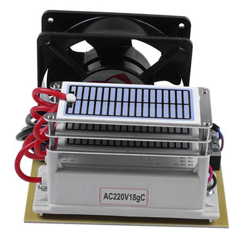 

Ozone O3 Generator Air Water Purifier 3 Layers Moisture Proof With Fan Ozonizer Treatment Machine-18G/H,US Plug Purifiers