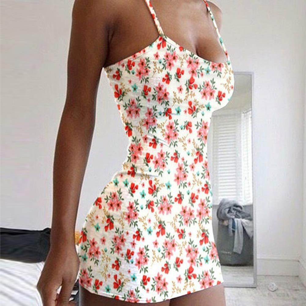 

boho womens dresses style women summer dress sling floral print casual chiffon ladies tunic sundress girl holiday mini, Black;gray