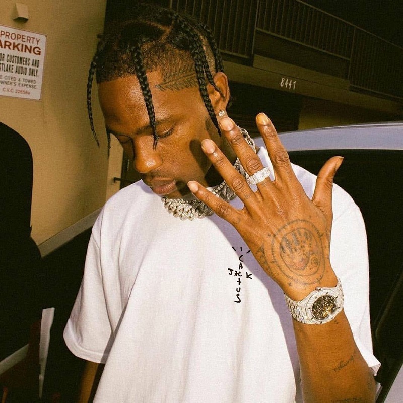 

Travis Scott Letter T shirt Trend TS High Street Hip Hop Loose Type Cotton White Bottoming Short Sleeve T-shirt men' and Womens Basic Tops