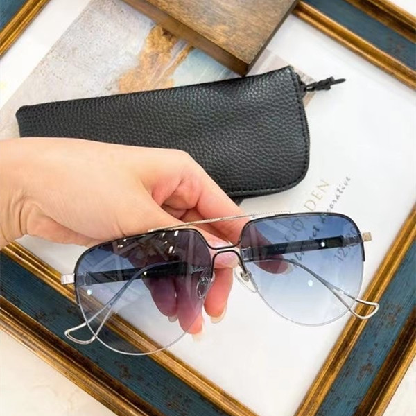 

Brand Men Oversized Sunglasses Gray Blue Lenses Glasses Fashion Big Frame Eyewear for Women Driver Eyeglasses Anti UV Driving Sun Glasses with Original Box