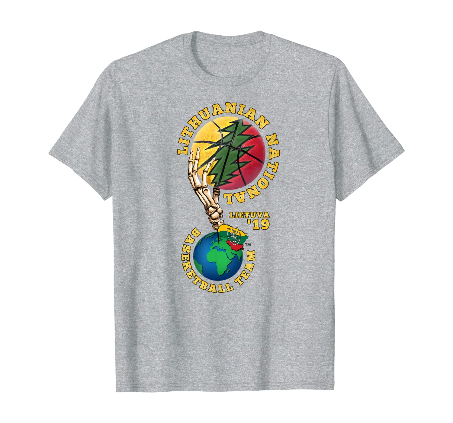

Lithuania National Basketball Team Vytis Skeleton Hand T-Shirt, Mainly pictures