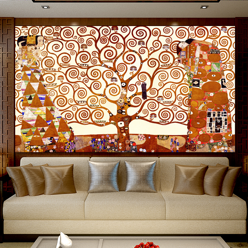 

Hot sell Gustav Klimt  Canvas Painting Wall Art Prints Posters Classical Abstract Painting on canvas For Living Room