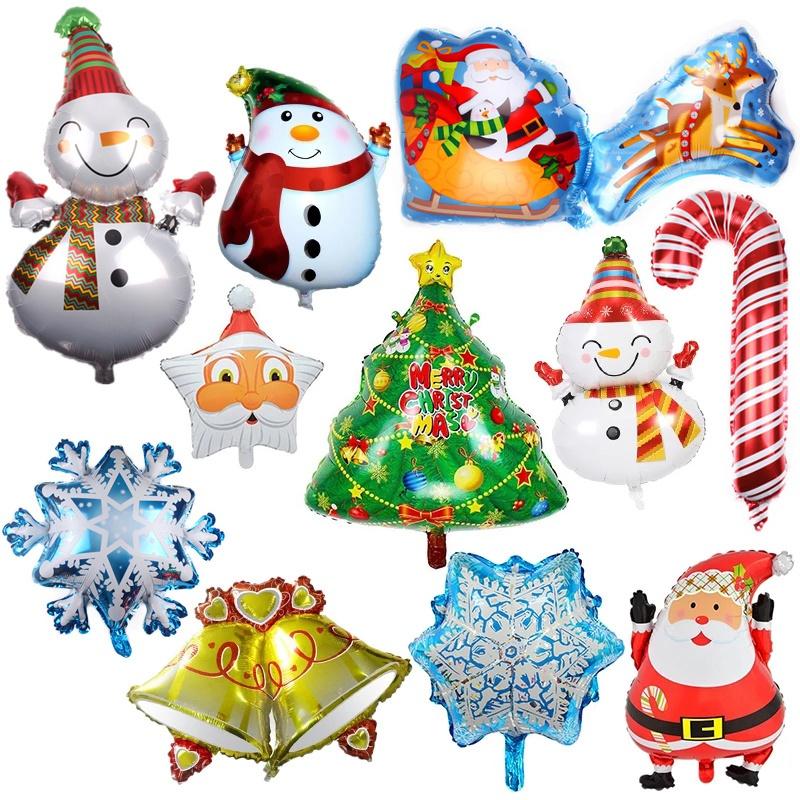 Party Decoration Christmas Foil Balloons Santa Claus Ballon Snowman Globos Xmas Star Bell Balloon Decorations For Home Years-image-730280196