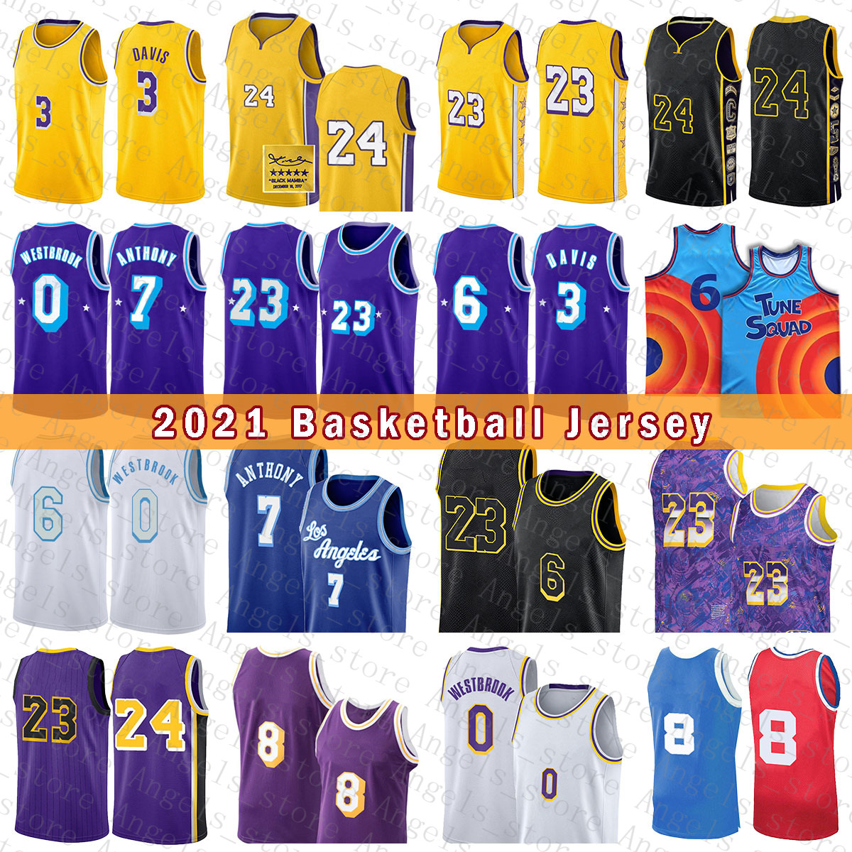 

2021 New LosAngelesLakersNew LeBron 23 6 James Basketball Jersey Russell 0 Westbrook Mens Anthony 3 Davis Carmelo 7 Anthony Youth Kids Black 32 J Gradient, Mens jersey-qianming