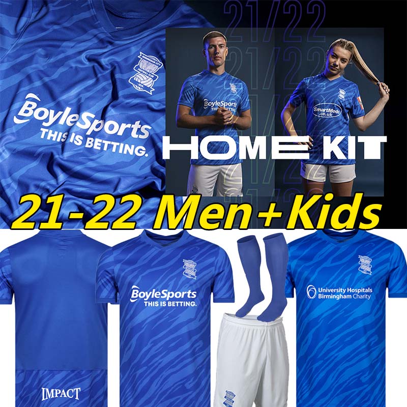 

20/21/22 Birmingham Soccer Jerseys Lukasz Jutkiewicz 2021 2022 Sam Gallagher jersey Men Kids Kits sock Full sets home away city football shirts uniforms, 21-22 home