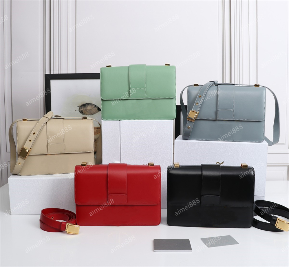 

5A Top leather flip bag D Saddle bag High quality solid strap Shoulder purse Designer bag Magnetic metal shoulder bags Women's cross shoulder purses, White