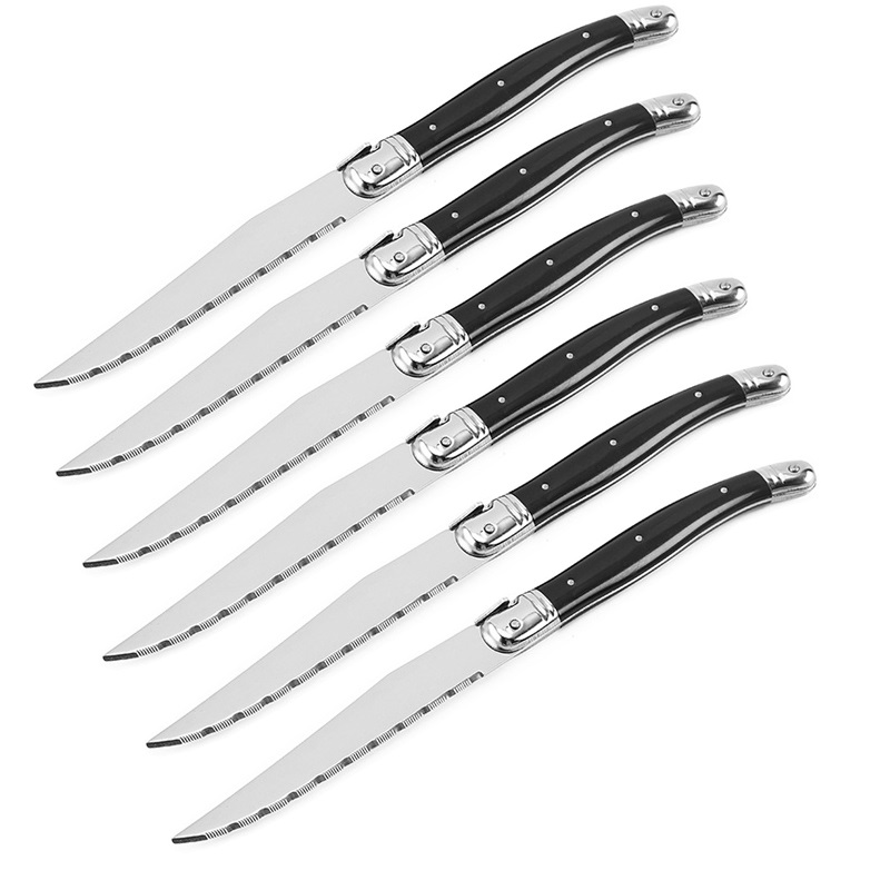

4-10pcs 9 aguioe Steak Knife Back Cutery Dinner Knives Forks Stainess Stee Dinnerware Restaurant Bar Kitchen Tabeware