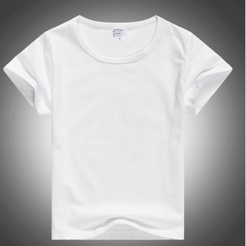 

Solf Touch Dye Blanks Kids White Model Polyester t shirt for Sublimation Printing China Wholesale, White;black