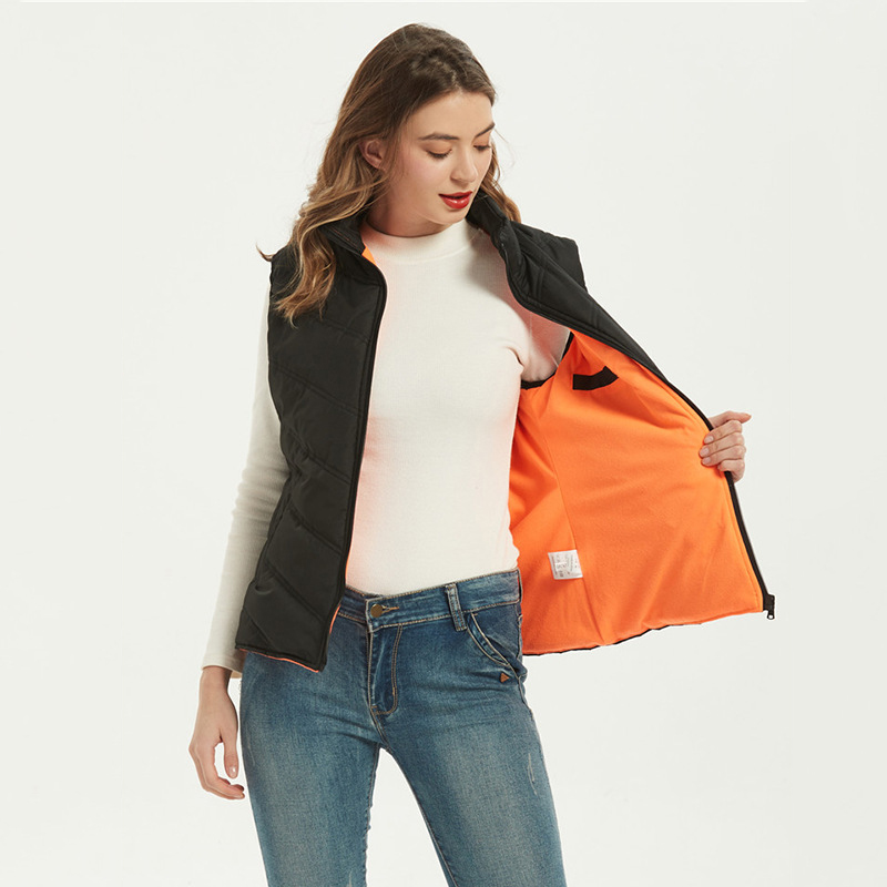 

Winter Warm Down Jacket Women's All Match Fashion Vest Waistcoat Pocket Jacket All Match Slim Fit Cacket Vest, Customize