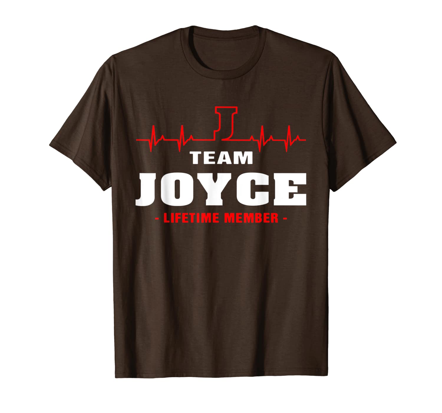 

team joyce lifetime member shirt surname, last name gift t-shirt, White;black