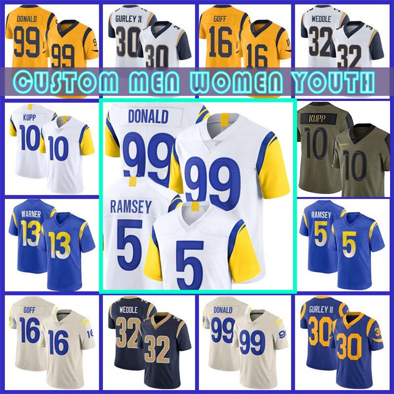 

Mens 10 Cooper Kupp 2021 Salute To Service Custom Odell Beckham Jr Football Jersey Aaron Donald Matthew Stafford Jalen Ramsey Todd Gurley II, Black;red