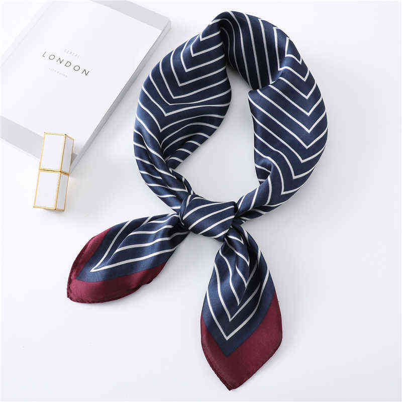

Female Silk Square Scarf Fashion Floral Print Neck Scarves Foulard Women Head Kerchief Bandana Shawls Wraps 2021 Fashion Y1108