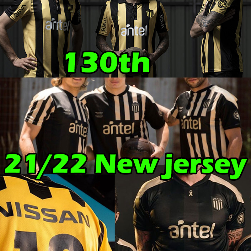 

21/22 Uruguay Penarol Soccer Jerseys 130 Años jersey special Edition Club Atlético Peñarol C.RODRIGUEZ Gargano 2021 2022 Men football shirts, 21 22 special