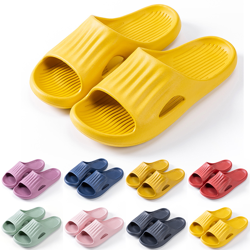 

High quality Non-Brand mens women slippers shoes red Lemon yellow green pink purple blue men slipper bathroom wading shoe eur 36-45, Item #1