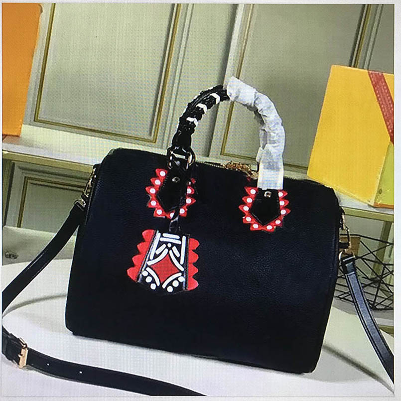 

M45146 women brands shoulder bags luxury tote wallet SPEEDY BANDOULIÈRE designer classic crossbody fashion woman handbag travel bag, Pink