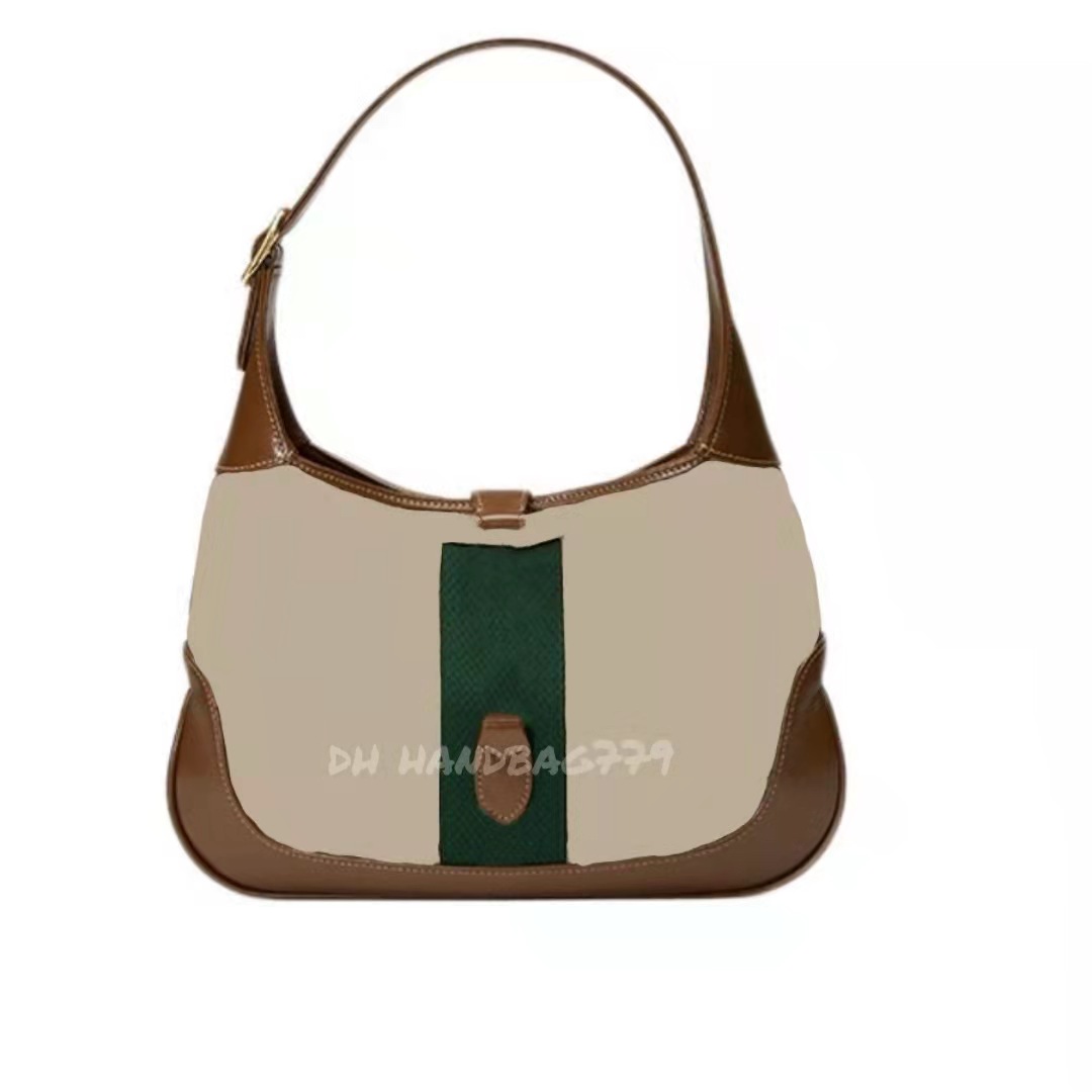 

2021 New fashion classic Jackie Vintage art house Baguette Bag HOBO Trendy denim tote canvas Patchwork cowhine underarm bags practical autumn winter essentials, 111111111