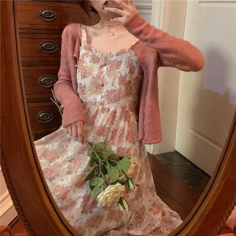 

korean chic summer long sundress womens dresses suspenders floral embroidery hollow out holiday dress elegant feminine midi, Black;gray