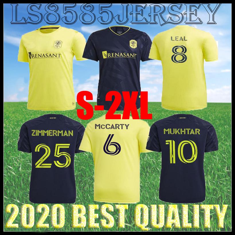 

New 2021 2022 MLS Nashville SC Home soccer Jerseys 21 22 Nashville Black yellow Hany Mukhtar ZIMMERMAN LEAL McCARTY away football shirt