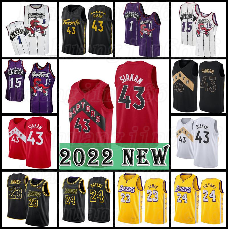 

Pascal 43 Siakam Vince 15 Carter Tracy 1 McGrady Basketball Jerseys Russell 0 Westbrook Carmelo 7 Anthony Anthony 3 Davis Toronto''Raptors''2022 Men city, Men jersey