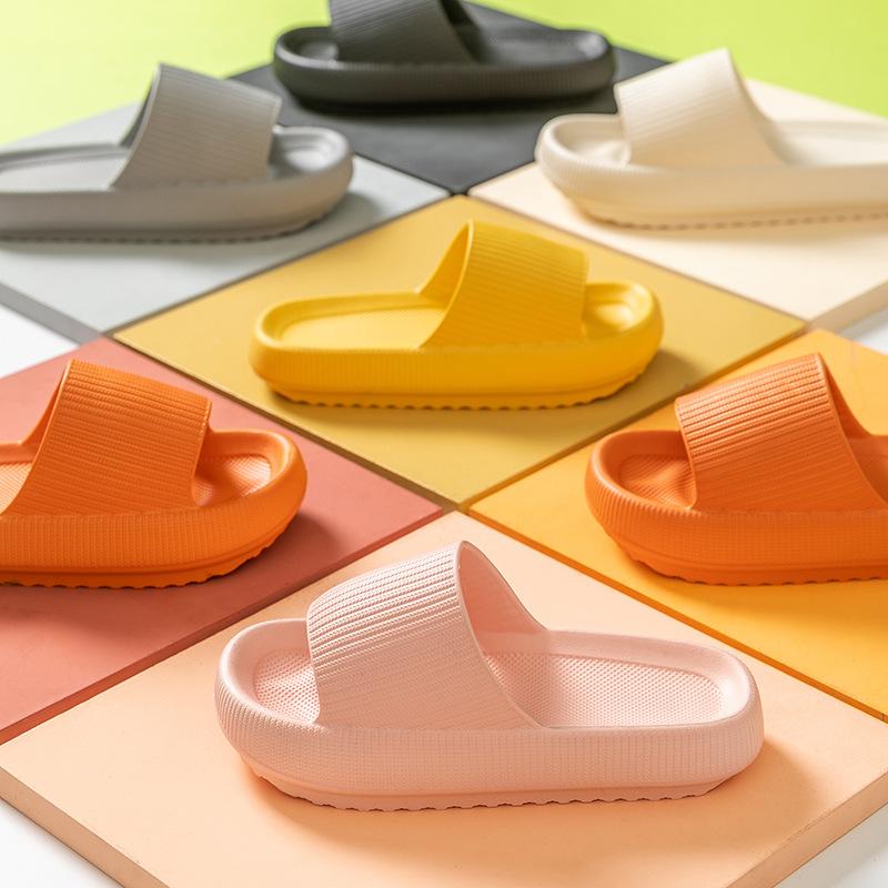 

Slippers Women's Super Thick Bottom Non-slip Breathable Men's Waterproof Wear-resistant Mute Indoor Couple Shoes, White