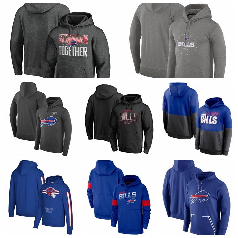 

Buffalo Bills Men Sweatshirt Woemn Youth 2020 Salute to Service Sideline Therma Performance Pullover Football Hoodie, Black;red