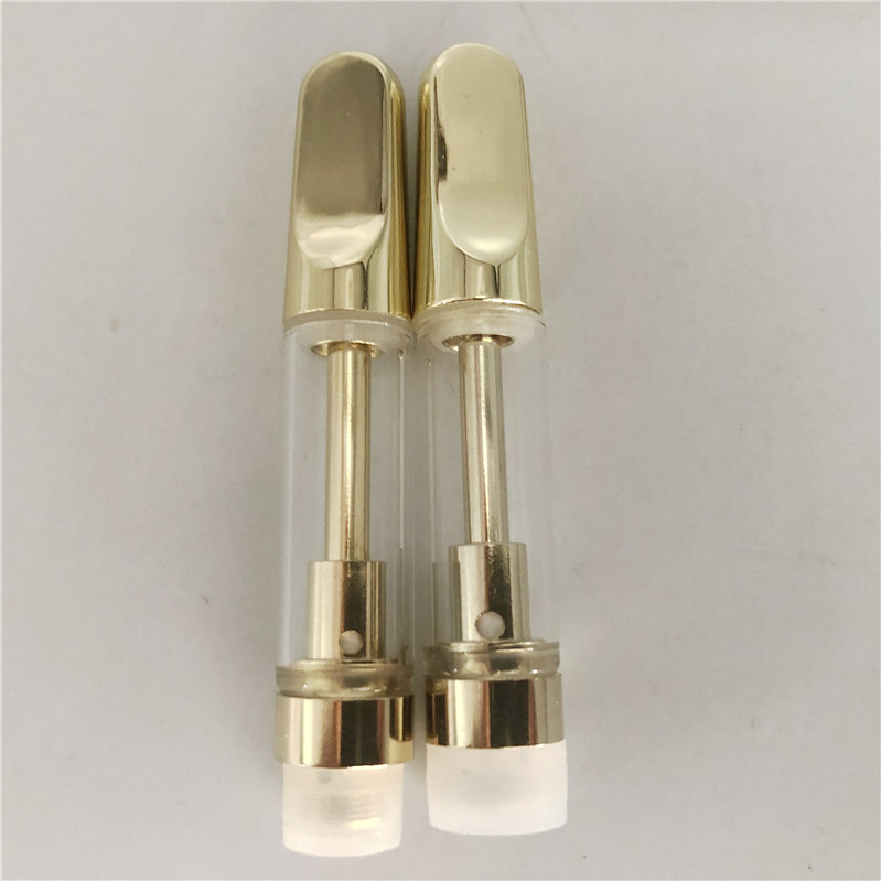 

Gold 510 Thread Cartridge Packaging Empty Vape Pen Cartridges Atomizer Th205 0.8ML 1ML Ceramic Vapes Carts E Cigarettes Thick Oil Vaporizer Pens