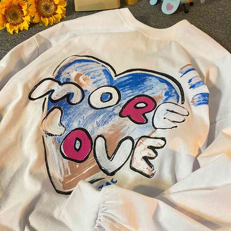 

Autumn winter 2021 new Korean BM sweater women's loose round neck ins lazy wind spring and autumn thin top fashion, White