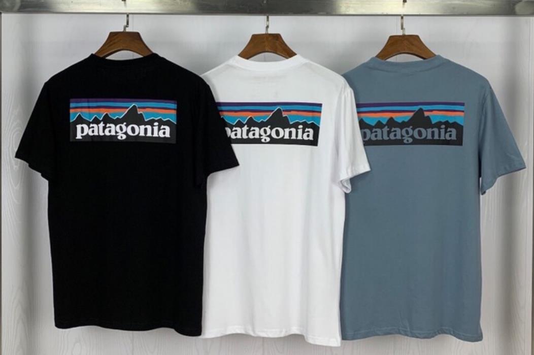 

Patagonia T-Shirts Hip Hop Mens Designer Tops Fashion Womens Tees, White;black
