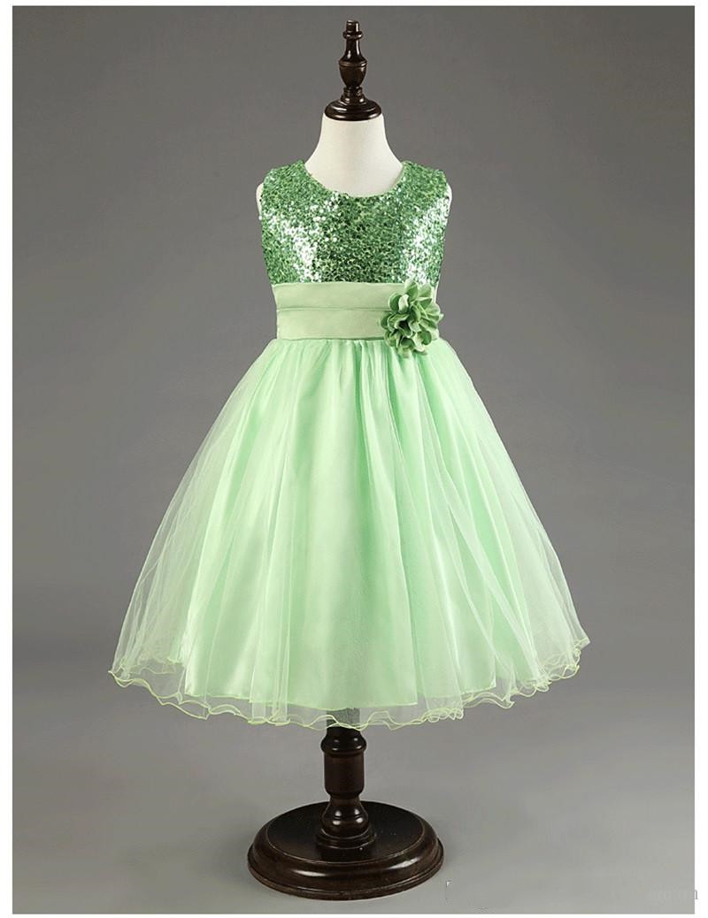 

Real Flower Girl Dresses with Communion Party Pageant Dress for Little Kids/Children Wedding Birthday, Same as image