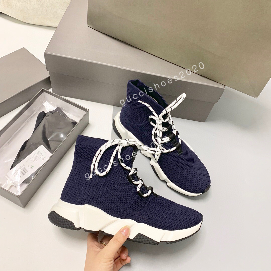 

Men Women Knitted Socks Shoes Fashion ladies Platform Sneakers Top Designer Couples runners trainers shoe man sneaker size35-45, 03