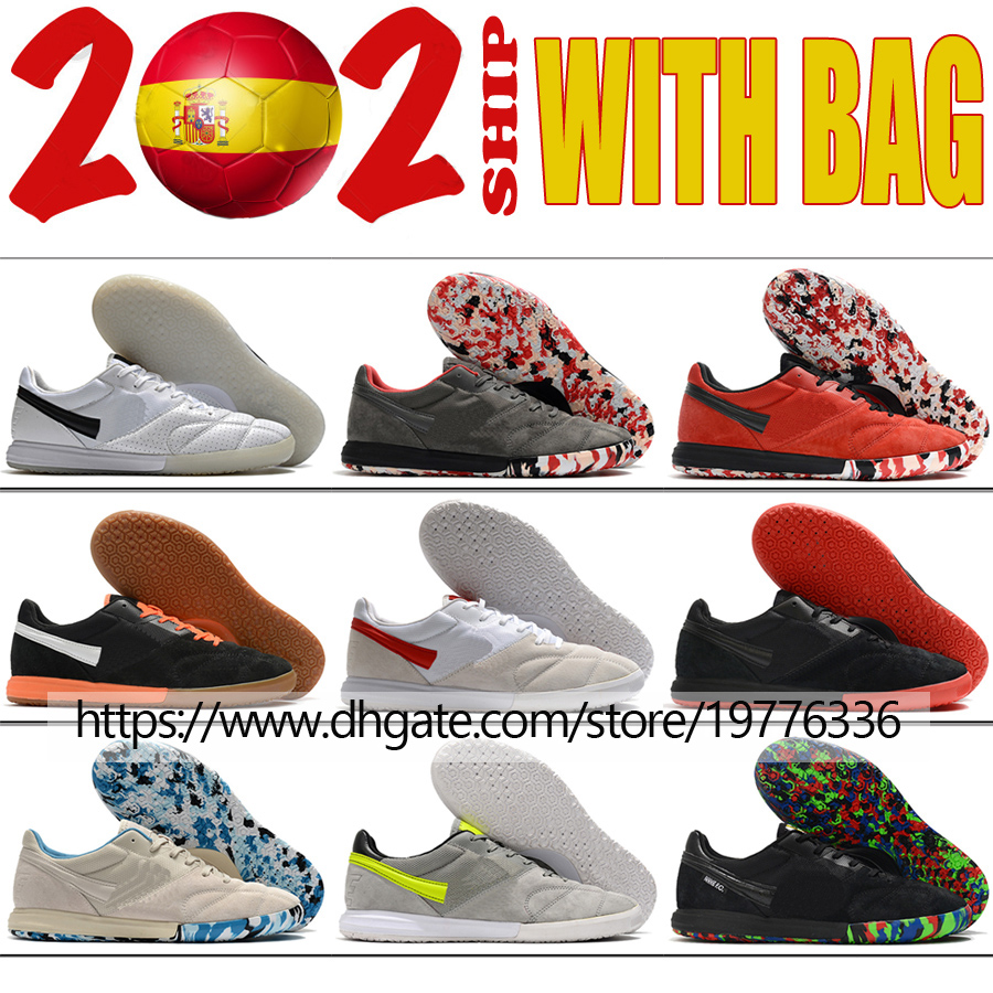 

Premier II Sala IC Legend Low Soccer Boots Mens botas de futbol Trainers Flats Indoor Cleats Football Shoes Grey Black White Red Multi Size US6.5-12, Shoes original box