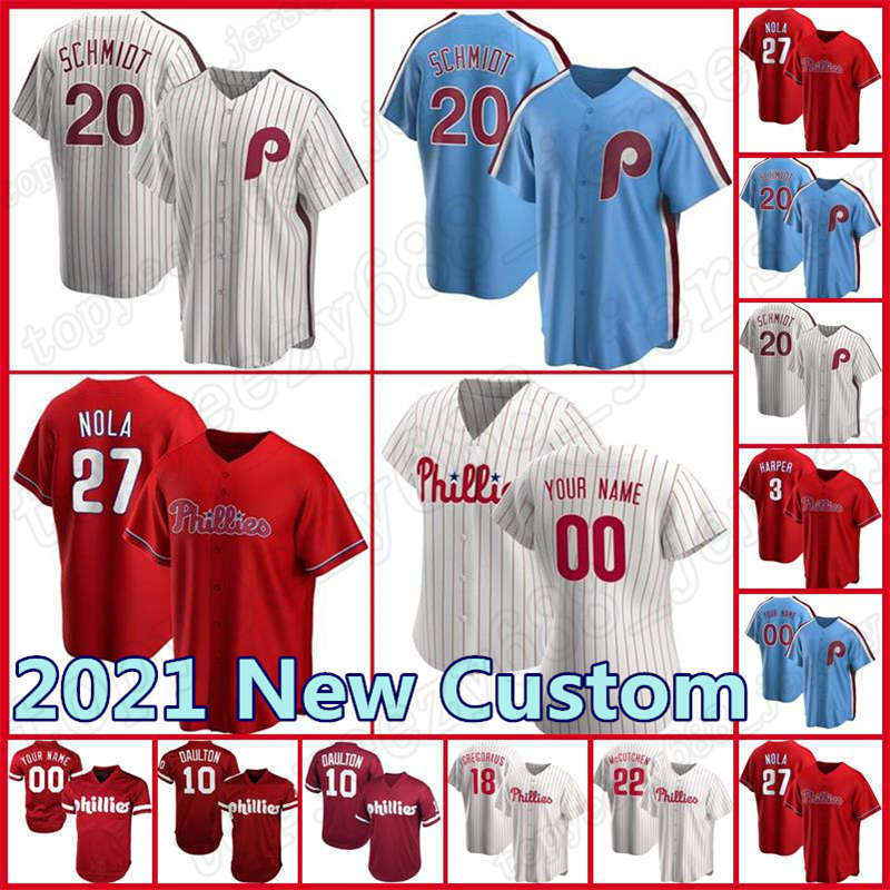 

Custom 20 Mike Schmidt Baseball 22 Andrew 3 Bryce JT Realmuto McCutchen Phillies Jerseys 4 Dykstra Harper 27 Aaron Nola Lenny Men Women, Men custom new coolbase(feichengren)