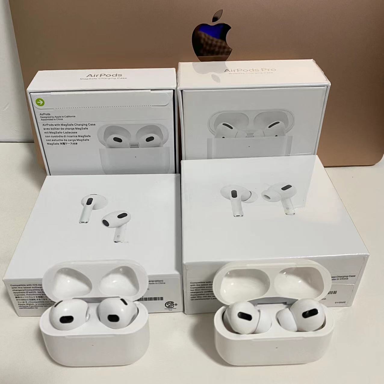 

Air H1 Wireless Earphones Chip GPS Rename Air Ap pro Gen 2 3 Pods Pop Up Window Bluetooth Headphones auto paring wireles Charging with retail box