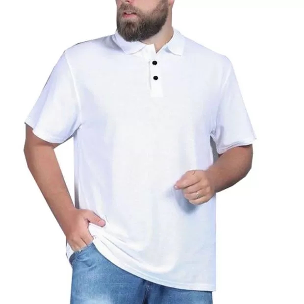 

Men's Pure Polos Plus Size Casual Polo for Male Short Sleeve Loose Top Tees 8XL Summer Oversize Quick Dry Polo-Shirts, Back-o neck