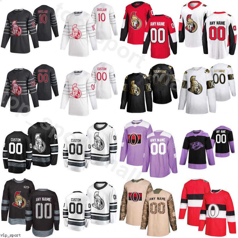 

2020 All Star Ottawa Senators Jerseys Ice Hockey 100th 100 Classic 10 Anthony Duclair 44 Jean-Gabriel Pageau 28 Connor Brown 7 Brady Tkachuk, White