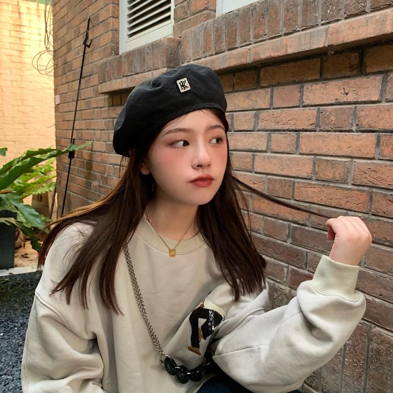

Berets Adjustable Beret Women Retro Painter Hat Spring Autumn Thin Style Fashion Sboy Multi-color, Mz-blm-04-black