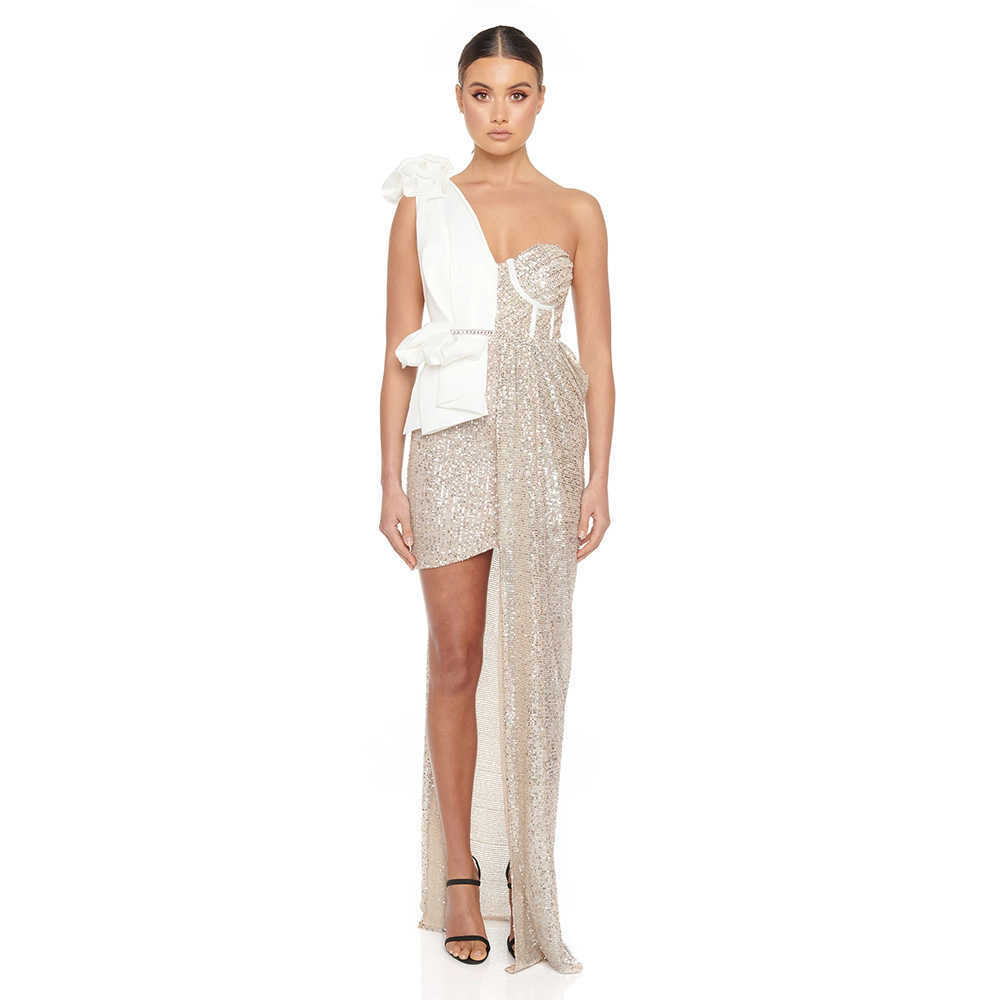 

Ocstrade Runway Arrivals Sequin Bodycon Dress Women Summer Silver Elegant Sexy Club Evening Party es 210527, Blue