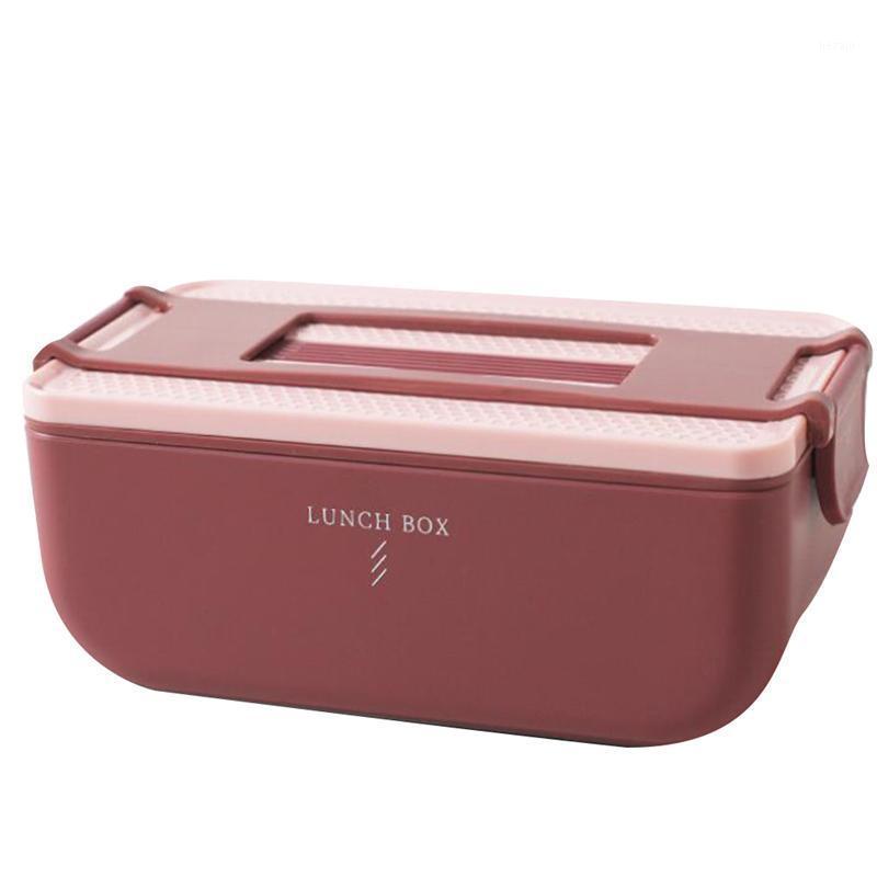 

Storage Bottles & Jars 1Pc Microwave Divider Box Square Heat Preservation Lunch Bento Portable Food Container For School Office Camping