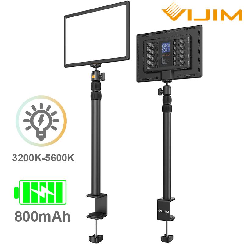 

K4 8000mAh Rechargeable Key Light Brightness Color Temperature Adjustable LED Video Extendable Desk Mount Stand Lighting & Studio Accessorie