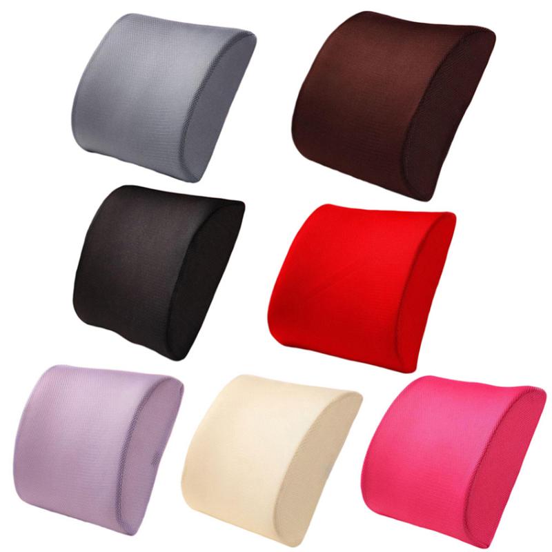 

Seat Cushions 4Pcs Memory Foam Breathable Healthcare Lumbar Cushion Back Waist Support Travel Pillow Car Home Office Pillows Relieve Pain