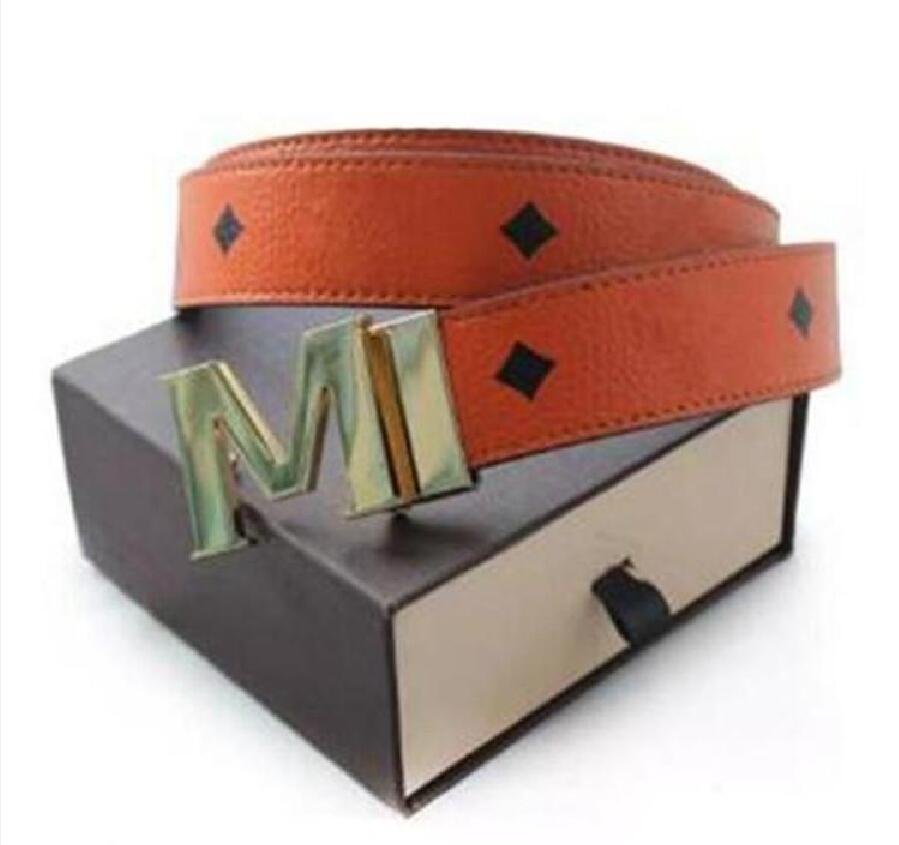 

Fashion Belts Men Women Belt Big Gold Buckle Genuine Leather Classical Tim Ceinture 3.8cm width AAA86 no box, Black