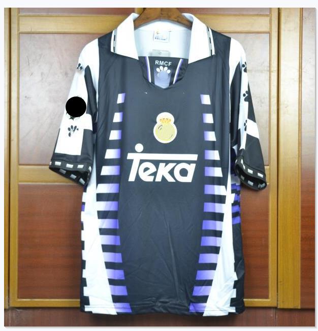 

1996 1997 1998 RETRO soccer jerseys vintage REAL MADRID 96 97 98 football shirts classic home away third RAUL SEEDORF ROBERTO CARLOS REDONDO MIJATOVIC HIERRO, 97 98 home
