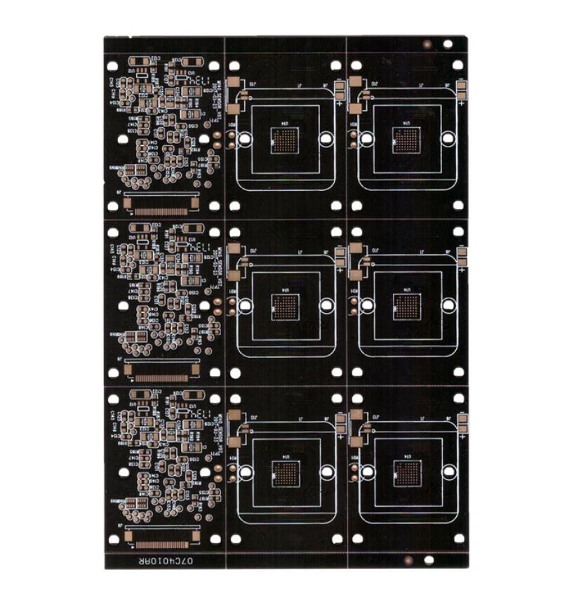 

PCB epoxy board double layer multi layer black oil sensor printed circuit board FR4 glass fiber processing custom