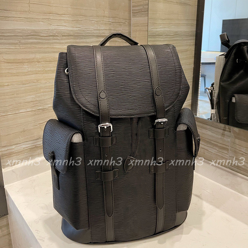 

Men's Backpacks Designer Large-capacity Backpack Fashion Luxury Sports Travel Bags 33 44cm, Black+letter printing