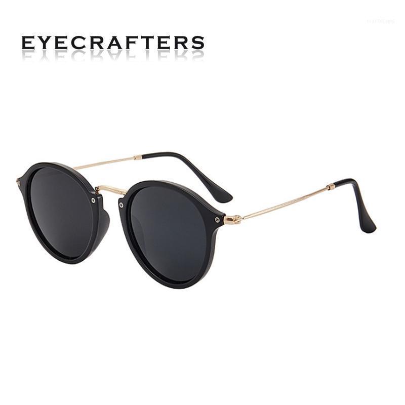 

Sunglasses 2021 Vision Fashion TR+Stainless Steel Lightweight Driving Yellow Glasses Men Women Vintage Retro Fleck Round Sunglasses1