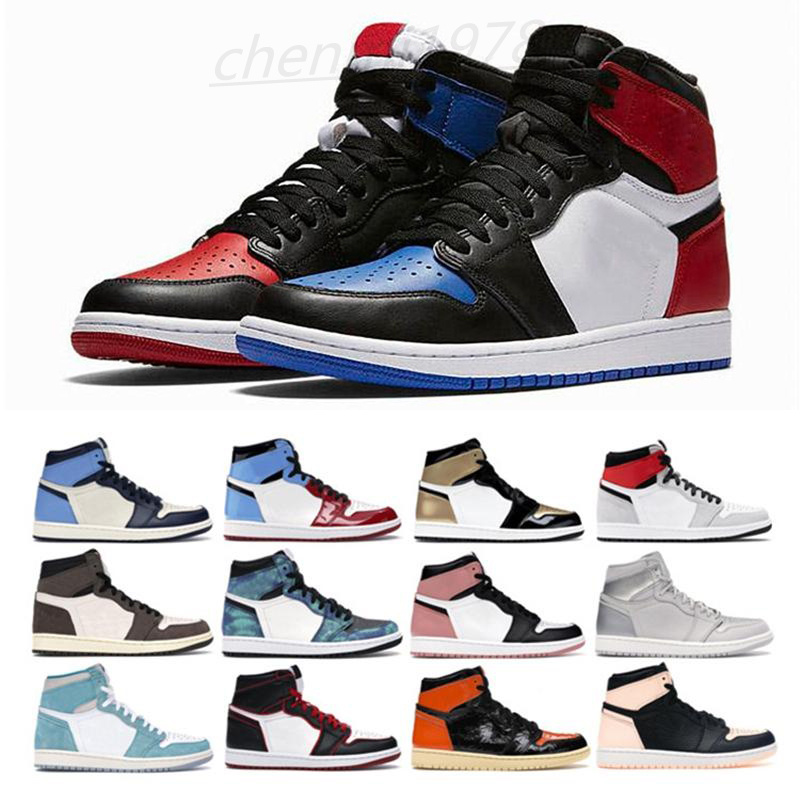 

2021 1 High OG Banned Bred Toe Spider-Man UNC 1s top 3 Mens Shoes Homage To Home Chicago Royal Blue Men Sports Sneakers C34