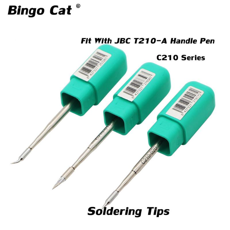 

Original JBC Soldering Iron Tip C210020 C210002 C210008 Tips Fit With T210-A Handle Pen CD-2BHE Station Cell Phone Repairing Tools